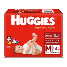 Fralda Huggies Supreme Care M C/144