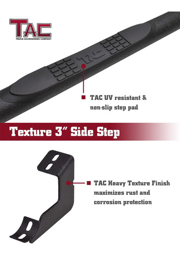 Tac - Estribos Laterales Compatibles Con Toyota 4runner 2010 Foto 6