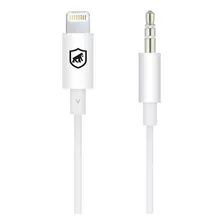 Cabo Adaptador P2 Áudio Fone P/ iPhone Cor Branco