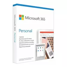 Microsoft Office 365 Personal Pc/mac (box) Assinatura Anual