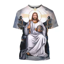 Top Camiseta De Impresión 3d De Cristo Jesús