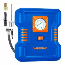 Compresor De Aire 12v Automático Inflador Llanta Carros Moto Color Azul