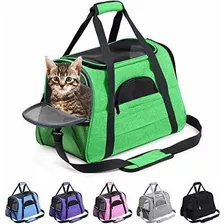 Maleta Transporte De Mascotas Talla L 43x25x28 Cm Verde