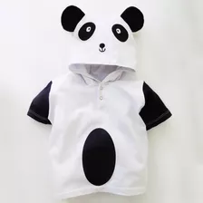 Camiseta Fantasia Panda | 1 Até 6 Anos 