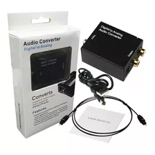 Convertidor Audio Digital / Coaxial A Analógico Rca L/r