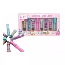 Set 8 Brillos Labiales Para Niñas Y Adolescentes Con Glitter