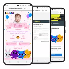 Convite Interativo Com Foto- Bolofofos -sistema De Confirmaç