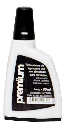 01 Tinta Para Carimbos - Premium 30ml