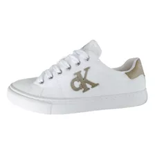 Tenis Calvin Klein Original Calysse Blanco Casual Dama