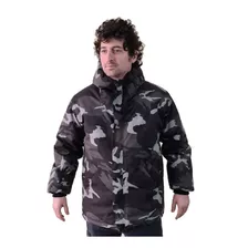 Campera Abrigo Parka Aural Camuflada Tela Ripstop - Pesca - 