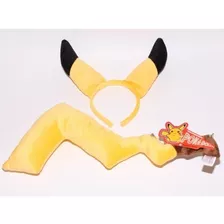 Disfraz Pikachu De Pokemon Accesorios Importado De Asia