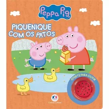 Livro Do Barulho Peppa Pig Piquenique Com 1 Botão Sonoro