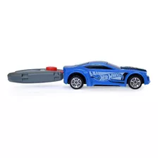Carro Hot Wheels Com Chave Lançador Azul - Fun Divirta-se