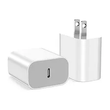 iPhone 12 Cargador Bloque Mfi Certificado 2pack Kkjwx