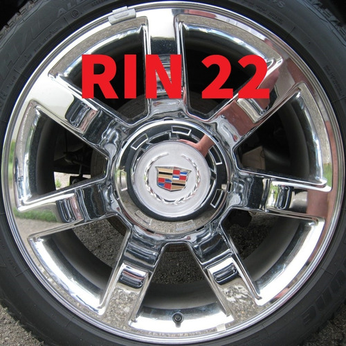 Juego 4 Tapa Rin Cadillac Escalade Rin 22 Ext / Esv 07-14 Foto 2