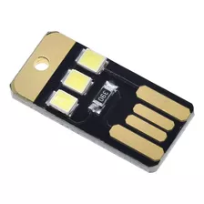 Luz Led Usb Brillante 3 Led Portátil Llavero Material Pop