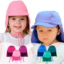 Boné Infantil Bebê Proteção Solar Uv50+ Qualidade 2 Unidades