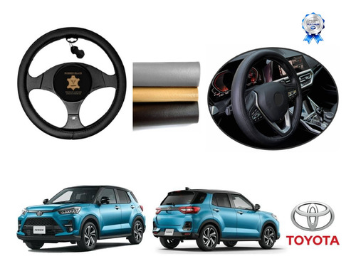 Tapetes 3d Logo Toyota + Cubre Volante Raize 2022 2023 2024 Foto 3