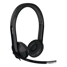 Audifonos Diadema Microsoft Life Chat Usb Lx6000 Call Center Color Negro