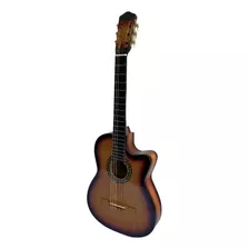 Guitarra Acústica Curva Ocelotl Crvitality Paquete De Accesorios Color Fuego Orientación Mano Derecha