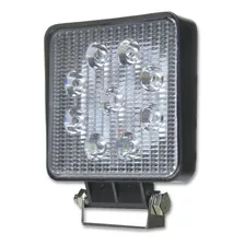 4 Farol De Milha Led Quadrado 27w 12v/24v Jeep Trolle Trator