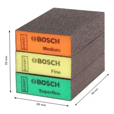 Jogo Esponja Abrasiva Bosch Expert S471 69x26x97mm Quantidade De Cascalhos 1