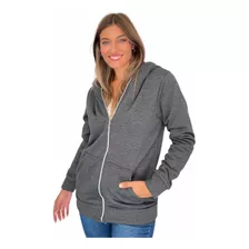 Campera Mujer De Frisa Con Piel En El Interior Buzo Moda 