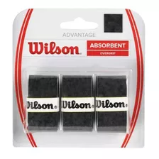 Overgrip Wilson 3 Piezas Negro Advantage