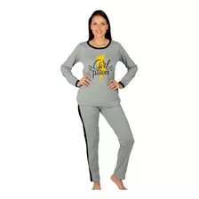 Pijama Invierno Combinado Estampa Abrigado Lanzilen