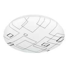 Plafon Redondo, Decorativo, Diseño/cuadros, 8 W, Led 43176 Color Blanco