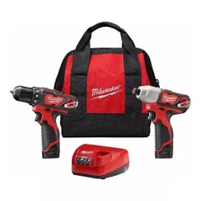 Kit Atornillador Y Taladro Milwaukee 2494-22 M12 Nuevo