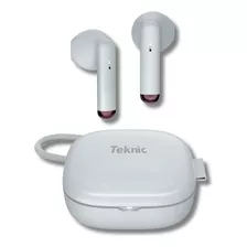 Auriculares Bluetooth Inalambricos Para iPhone Galaxy Teknic Color Blanco