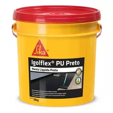 Igolflex Pu Preto 18kg Sika Para Lages