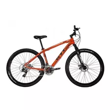 Mountain Bike Gti Roma Aro 29 17 21v Freios De Disco Mecânico Câmbios Mtb 7v Cor Laranja