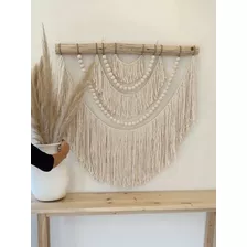 Lienzo De Pared Boho Vintage En Macramé 