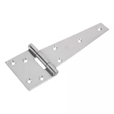 Kit 4 Dobradiças Leme Inox Triangulo Portão Porteira 100x150