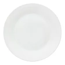 Plato Para Postre 19 Cm Kit X6 De Cerámica Blanca Bella Bg