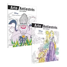 2 Libros De Viaje Disney Colorear Rapunzel Malefica Ursula
