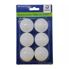 Kit Bolinha Tênis De Mesa/ Ping-pong 40mm Com 6 Peças