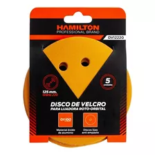 5 Disco Lijas Velcro Lijadora Roto Orbital Hamilton 125mm Dv Cantidad De Granos 120