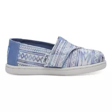 Zapatilla Zapato Toms Tiny - Aqua Ethnic Tribal