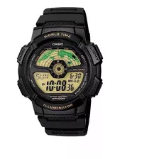 Reloj Casio Ae-1100w Hora Mundial Cronometro Sumergible