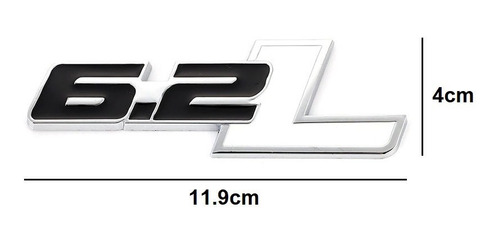 Emblema 6.2l Negro Blanco Ford Lobo Raptor Svt F-150 Foto 4