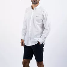 Camisa Corsario Blanca Cuello Botones