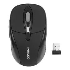 Mouse Optico Inalambrico Philco 245wn Negro