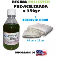 Resina Poliester X250gr + Fibra + Catalizador Tapas Motos