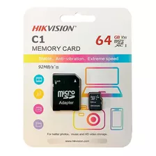 Micro Sd Card 64 Gb Clase 10 Hikvision C1 Series Circuit