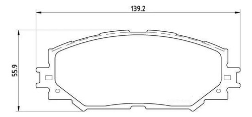 Juego Pastillas Freno Para Toyota Corolla 2013 1.6 1zrfe Foto 2