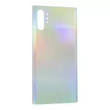 Tapa Trasera Para Samsung Note 10 Plus Aura Glow / Plata