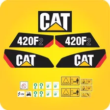 Adesivos Decalque Retroescavadeira Caterpillar 420f2